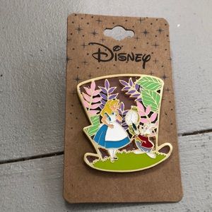 Alice and wonderland enamel pin